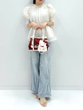 「アイテム（チャーム）」を使った、SamanthaThavasaさん（レディース・160cm）の秋コーディネート