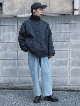 「WYM」｜「アイテム（キャップ）」を使った、Kazu(低身長コーデ)さん（メンズ・165cm）の秋コーディネート