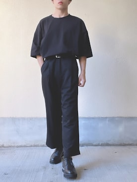 「act'm（アクトム）のアイテム（トップス）」を使った、Kazu(低身長コーデ)さん（メンズ・165cm）の夏コーディネート