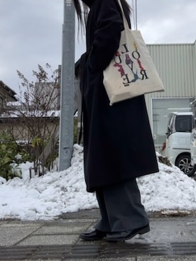 「新星WEARISTAにエントリー」｜「アイテム（トレンチコート）」を使った、ちーさん（レディース・162cm）の冬コーディネート