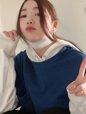 「アイテム（パーカー）」を使った、たろすちゃんさん（レディース・157cm・20代）の冬コーディネート