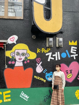 「BEAMS（ビームス）のアイテム（ワンピース）」を使った、ほずみさん（レディース・156cm）の秋コーディネート