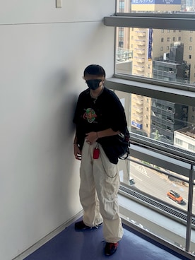 「Re:make（リメイク）のアイテム（スリッポン）」を使った、み ず きさん（メンズ・171cm）の秋コーディネート