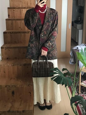 アボカドチーズナンさん（レディース・166cm）の冬コーディネート