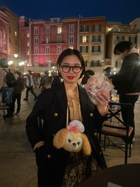 「JOURNAL STANDARD relume（ジャーナルスタンダード　レリューム）の●T/Wギャバネイビーブレザー◆（テーラードジャケット）」を使った、アボカドチーズナンさん（レディース・166cm）の春コーディネート