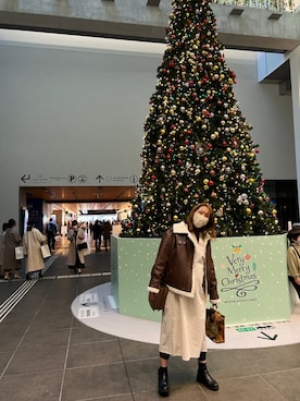 「ABITOKYO（アビトーキョー）のアイテム（ジャケット/アウター）」を使った、ひろえさん（レディース・163cm）の冬コーディネート