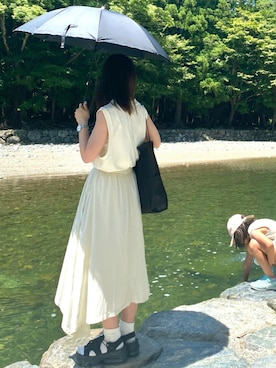 「UNIQLO JW ANDERSON」｜Maかなさん（レディース・156cm）の夏コーディネート