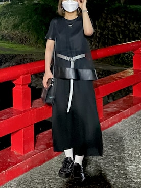 「apres jour（アプレジュール）のアイテム（アナログ腕時計）」を使った、Maかなさん（レディース・156cm）の夏コーディネート