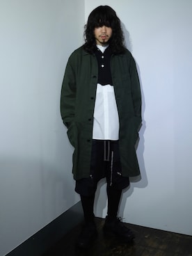 「TAKAHIROMIYASHITATheSoloIst.（タカヒロミヤシタザソロイスト）のアイテム」を使った、AOKIFLASH‼︎!さん（メンズ・166cm）の冬コーディネート