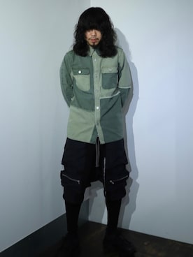 「ISAMU KATAYAMA BACKLASH（イサムカタヤマバックラッシュ）のアイテム（トップス）」を使った、AOKIFLASH‼︎!さん（メンズ・166cm）の冬コーディネート