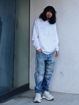 「ハンドペイント」｜AOKIFLASH‼︎!さん（メンズ・166cm）の冬コーディネート