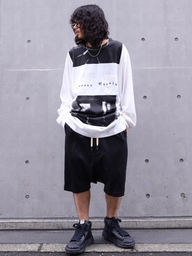 「TAKAHIROMIYASHITATheSoloIst.（タカヒロミヤシタザソロイスト）のアイテム（トップス）」を使った、AOKIFLASH‼︎!さん（メンズ・166cm）の夏コーディネート