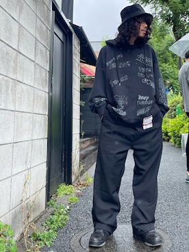 「ISAMU KATAYAMA BACKLASH（イサムカタヤマバックラッシュ）のアイテム（帽子）」を使った、AOKIFLASH‼︎!さん（メンズ・166cm）の夏コーディネート