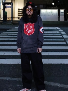 「GUCCI（グッチ）のアイテム」を使った、AOKIFLASH‼︎!さん（メンズ・166cm）の春コーディネート