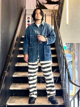 「OSHKOSH（オシュコシュ）のアイテム」を使った、コーナーさん（メンズ・175cm）の春コーディネート