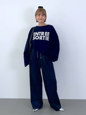 「アイテム（ヘアアクセサリー）」を使った、BARNYARDSTORM / 碧さん（レディース・155cm）の秋コーディネート
