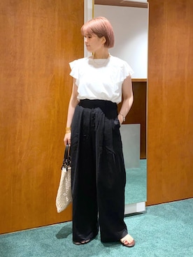 「tov（トーヴ）のアイテム」を使った、BARNYARDSTORM / 碧さん（レディース・155cm）の夏コーディネート