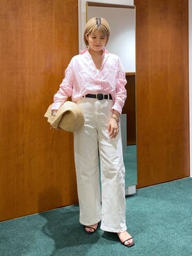 「MADE IN MADA（メイドインマダ）のアイテム」を使った、BARNYARDSTORM / 碧さん（レディース・155cm）の春コーディネート