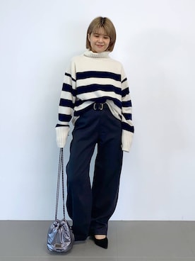 「アイテム（チノパンツ）」を使った、BARNYARDSTORM / 碧さん（レディース・155cm・20代）の秋コーディネート
