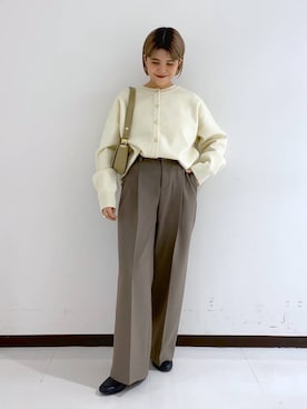 「BARNYARDSTORM（バンヤードストーム）のアイテム（スラックス）」を使った、BARNYARDSTORM / 碧さん（レディース・155cm）の冬コーディネート