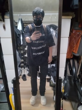 「Rick Owens（リックオウエンス）のアイテム」を使った、高さん（メンズ・176cm）の秋コーディネート