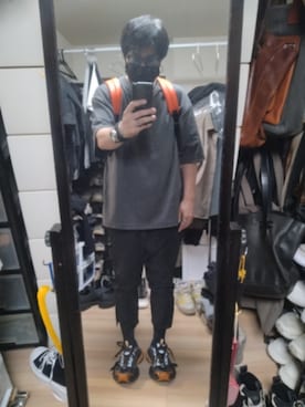 「off white（オフホワイト）のアイテム」を使った、高さん（メンズ・176cm）の夏コーディネート