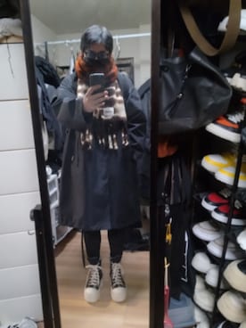 「UNDERCOVER（アンダーカバー）のアイテム」を使った、高さん（メンズ・176cm）の冬コーディネート