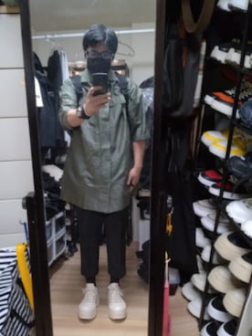 「アイテム（バックパック/リュック）」を使った、高さん（メンズ・176cm）の秋コーディネート