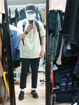 「ONSPOTZ（オンスポッツ）のアイテム（キャップ）」を使った、高さん（メンズ・176cm）の夏コーディネート