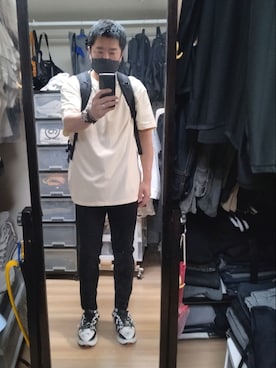 「UNDERCOVER（アンダーカバー）のアイテム（バングル/リストバンド）」を使った、高さん（メンズ・176cm）の春コーディネート