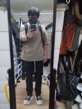 「Rick Owens（リックオウエンス）のアイテム」を使った、高さん（メンズ・176cm）の夏コーディネート