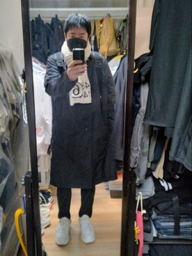 「RAF SIMONS（ラフシモンズ）のアイテム（ジャケット/アウター）」を使った、高さん（メンズ・176cm）の冬コーディネート