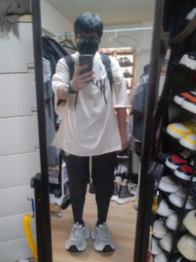 「RAF SIMONS（ラフシモンズ）のアイテム」を使った、高さん（メンズ・176cm）の夏コーディネート