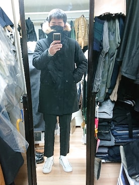 「UNDERCOVER（アンダーカバー）のアイテム（財布/小物）」を使った、高さん（メンズ・176cm）の冬コーディネート
