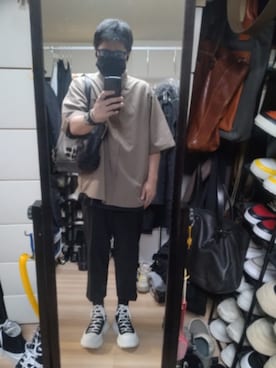 「UNDERCOVER（アンダーカバー）のアイテム」を使った、高さん（メンズ・176cm）の春コーディネート