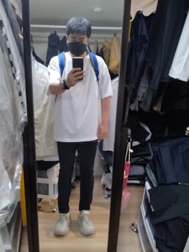 「JohnUNDERCOVER（ジョンアンダーカバー）のアイテム」を使った、高さん（メンズ・176cm）の夏コーディネート