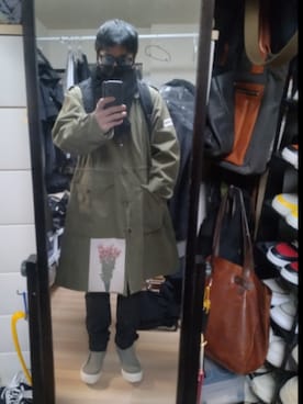 「UNDERCOVER（アンダーカバー）のアイテム」を使った、高さん（メンズ・176cm）の冬コーディネート