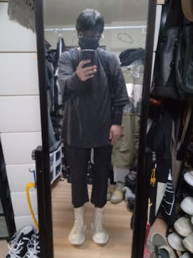 「UNDERCOVER（アンダーカバー）のアイテム（バッグ）」を使った、高さん（メンズ・176cm）の春コーディネート