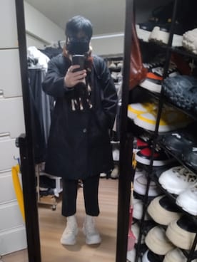 「アイテム（バックパック/リュック）」を使った、高さん（メンズ・176cm）の冬コーディネート