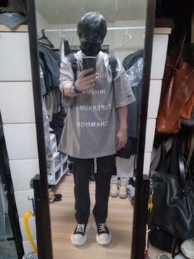 「RAF SIMONS（ラフシモンズ）のアイテム」を使った、高さん（メンズ・176cm）の春コーディネート