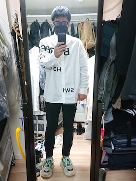 「アイテム（ウォレットチェーン）」を使った、高さん（メンズ・176cm）の夏コーディネート