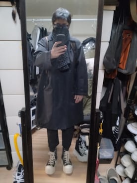 「Rick Owens（リックオウエンス）のアイテム」を使った、高さん（メンズ・176cm）の春コーディネート