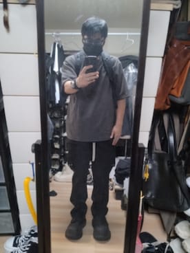 「Rick Owens（リックオウエンス）のアイテム」を使った、高さん（メンズ・176cm）の秋コーディネート