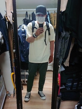 「ONSPOTZ（オンスポッツ）のアイテム（キャップ）」を使った、高さん（メンズ・176cm）の夏コーディネート