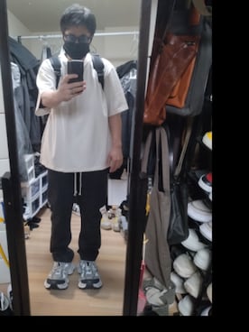 「RAF SIMONS（ラフシモンズ）のアイテム」を使った、高さん（メンズ・176cm）の夏コーディネート