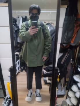 「RAF SIMONS（ラフシモンズ）のアイテム」を使った、高さん（メンズ・176cm）の冬コーディネート