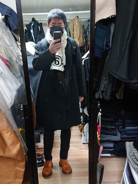 高さん（メンズ・176cm）の冬コーディネート