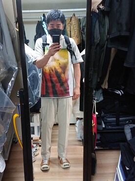 「SHAUN SAMSON（ショーンサムソン）のアイテム」を使った、高さん（メンズ・176cm）の夏コーディネート