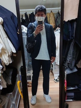 「PULP/417EDIFICE（パルプフォーワンセブンエディフィス）のアイテム」を使った、高さん（メンズ・176cm）の夏コーディネート