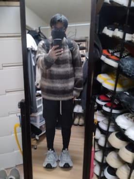 「アイテム（バックパック/リュック）」を使った、高さん（メンズ・176cm）の冬コーディネート